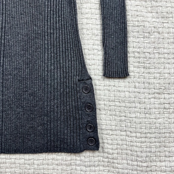 Y2K Grey Long Line Sweater - Picture 3 of 6